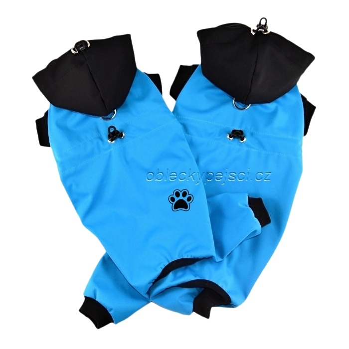 Letní soft. overal/pláštěnka Tyrkysově modrý 